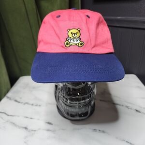 Teddy Fresh Colorblock Dad Hat Pink & Blue Bear Logo Adjustable Cap